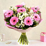 Serene Gerberas N Alstroemeria Bouquet