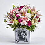 Personalised Vase Birthday Flowers