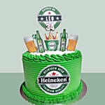 Heineken Beer 3D Cake Red Velvet