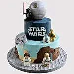 Star Wars Themed Party Marble Cake