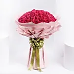 Majestic 50 Dark Pink Roses