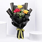 Bouquet Of Multicolored Roses