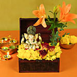 Ganesha and Flowers Box