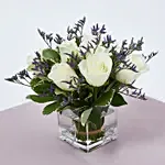 White Roses in a Vase