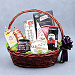 Cheese Salami and Condiments Basket