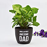 Unbeleafably Awesome Dad Syngonium Plant