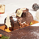 Merry Christmas Vanilla Log Cake 4 Portion