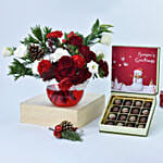 Seasons Greetings Flowers N Chocolates