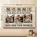 Personalised Canvas Photo Frame For MOM