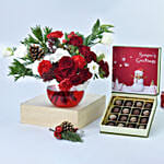 Seasons Greetings Flowers and Chocolates