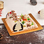 Merry Christmas Chocolate Log Cake