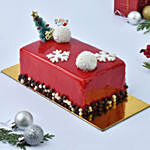 Merry Christmas Red Velvet Log Cake 4 Portion