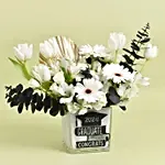 Congrats To Graduate Flower Vase