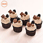 Eggless Chocolate Cup Cakes 6 Pcs