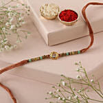 Sneh Lustrous Stone Beads Rakhi