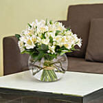 White Peruvian lily Arrangement