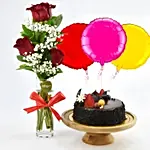 Combo Cake Chocolate Cake Chcolate Truffle Cake Balloon