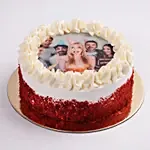 Red Velvet Photo Cake For Birthday