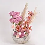 Tulips and Roses in Fish Bowl