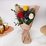 Vibrant Bouquet Of Colored Roses Standard