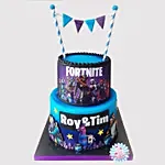 2 Tier Fortnite Chocolate Cake