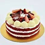 500 grams Red Velvet Cake For Birthday