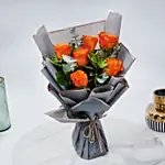 Bouquet Of Orange Roses Standard