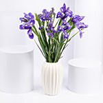 IRIS Flowers Arrangement in Premium Vase