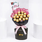 Roses And Rochers Birthday Bouquet