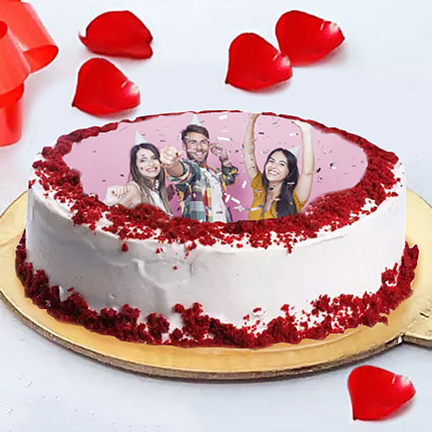 Birthday Photo Cake For Friends: Send Cake to Riyadh