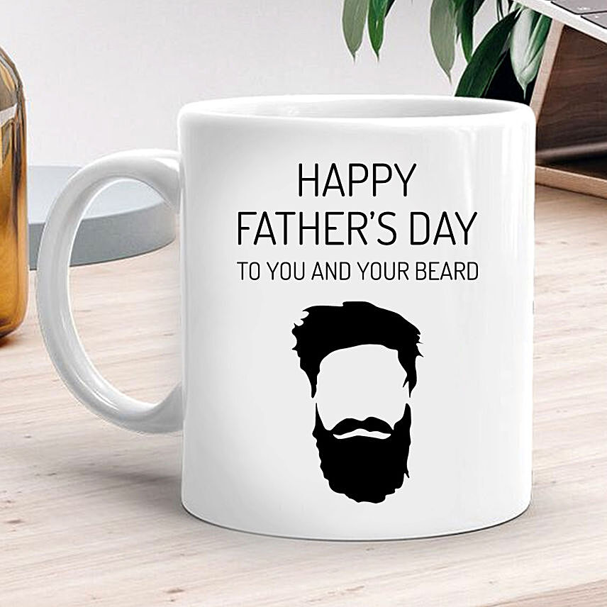 Happy Fathers Day White Mug: Fathers Day Gifts to Saudi Arabia