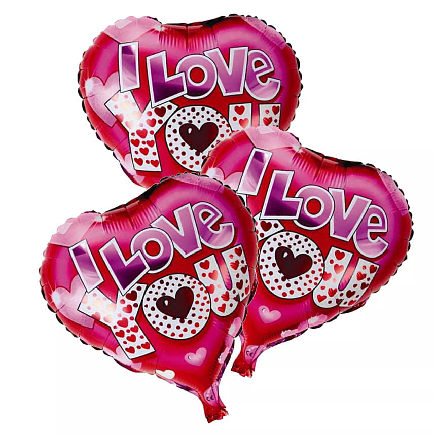 I Love You Foil Balloons: 