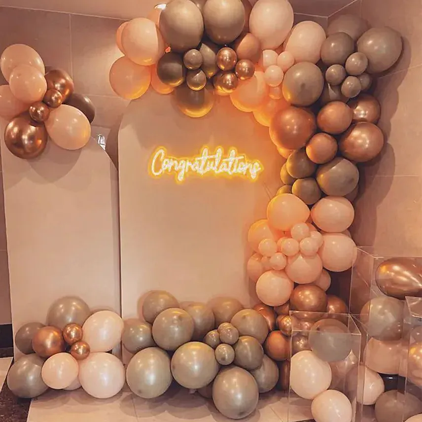 Personalised Congratulations Balloon Decor: 