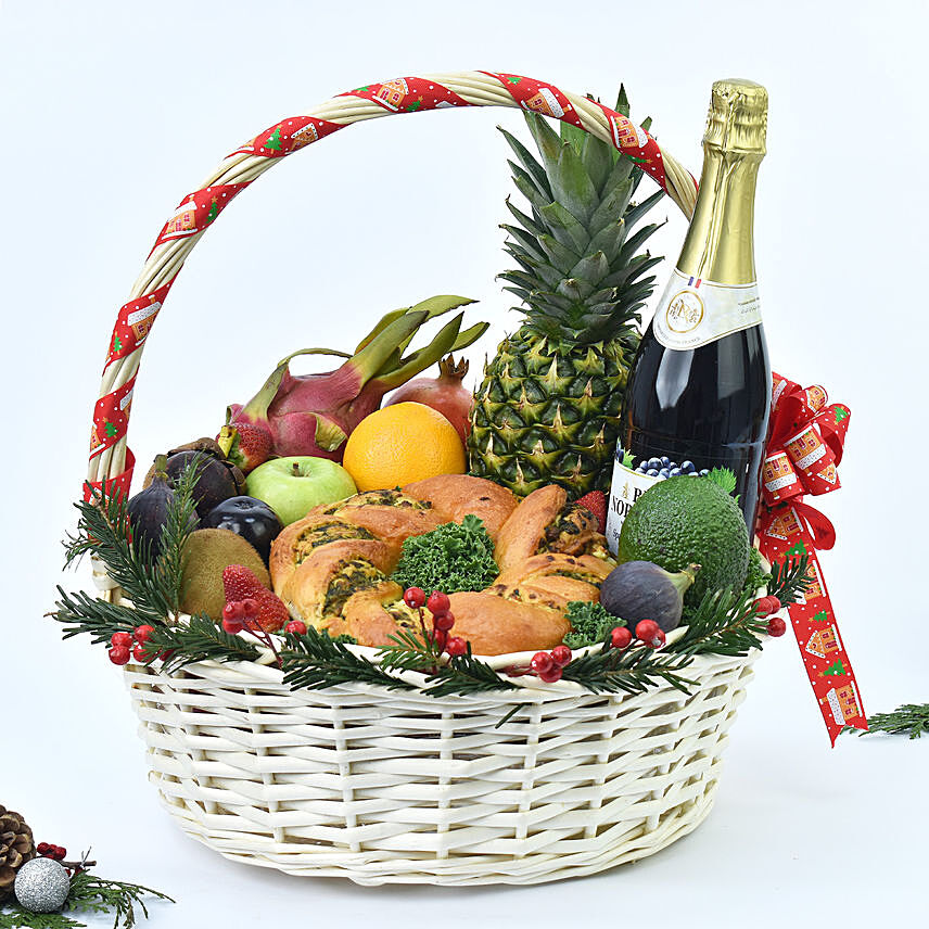 Joyous Celebration Basket: Send Fruit Baskets to Saudi Arabia