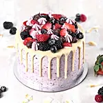 Yummy Vanilla Berry Delight Cake Half Kg