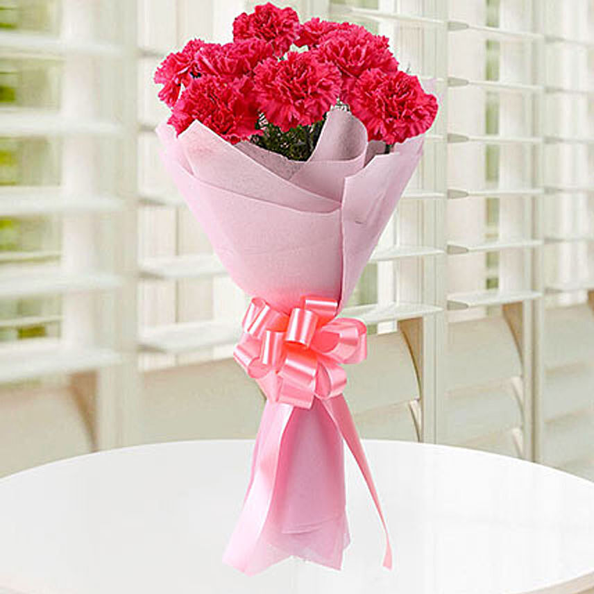 Beautiful Pink Carnations Bouquet: 