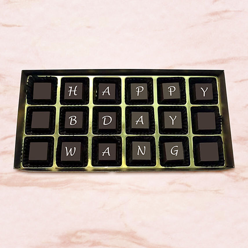 Customized Name Birthday Chocolate: Send Personalised Gifts To Singapore