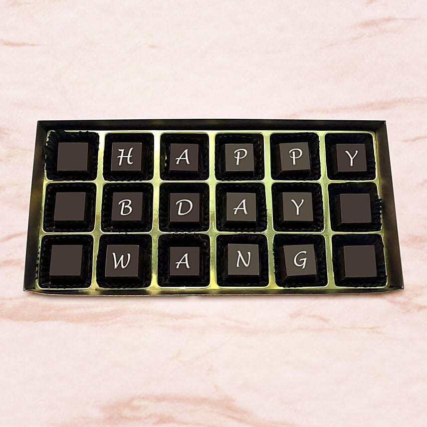 Customized Name Birthday Chocolate: Send Personalised Gifts For Birthday To Singapore