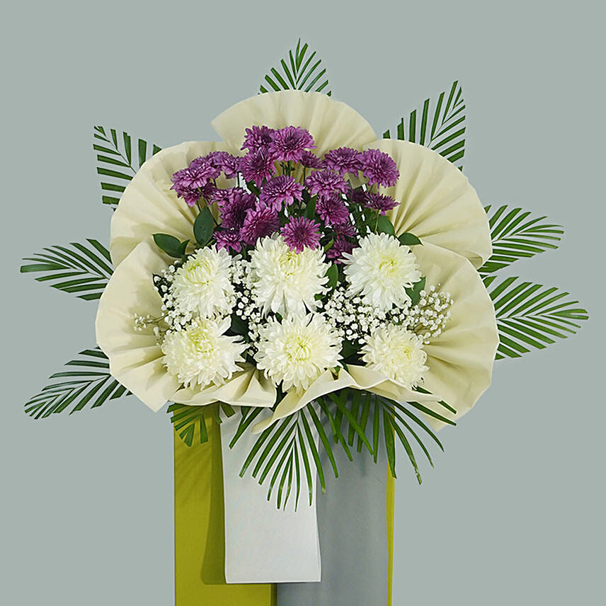 Eternal Condolence Mixed Flowers: Sympathy-N Funeral Flowers To Singapore