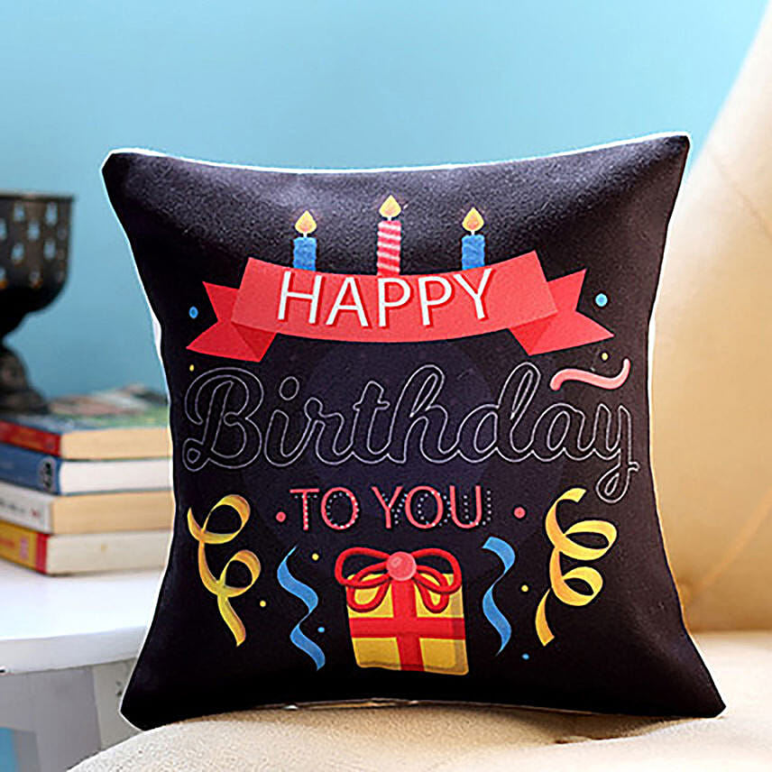 Happy Birthday Candles Cushion: 