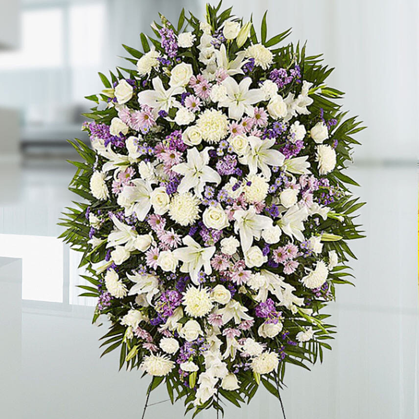 Royal Flowers Stand: Send Fruit Basket to Singapore