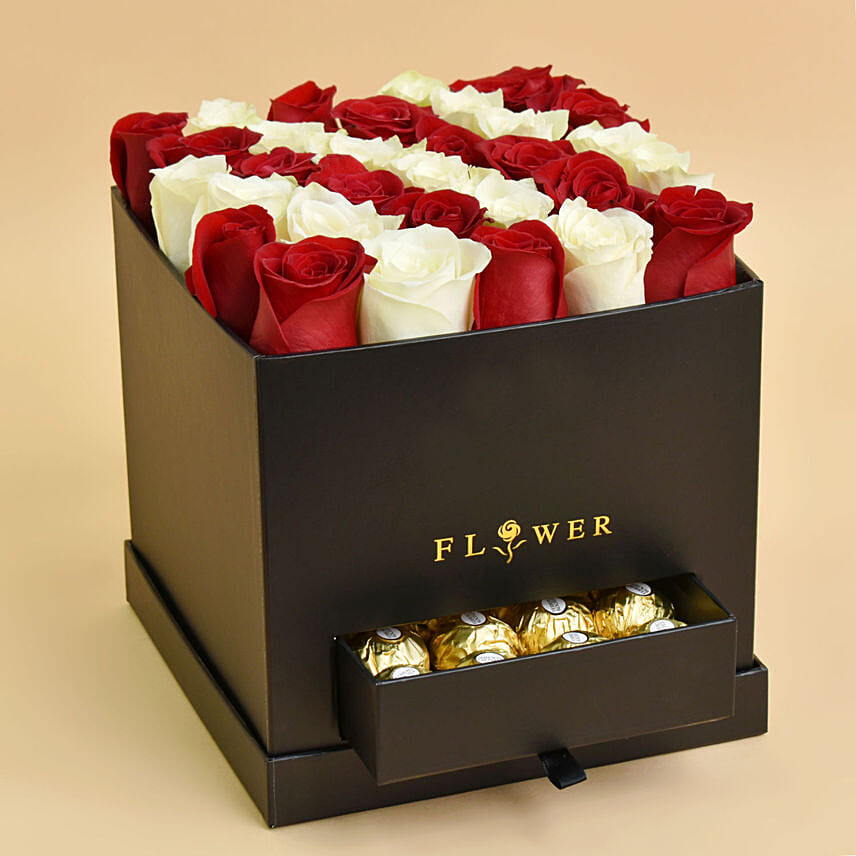 Floral Roses with Chocolates For Valentines: هدايا عيد الحب سنغافورة