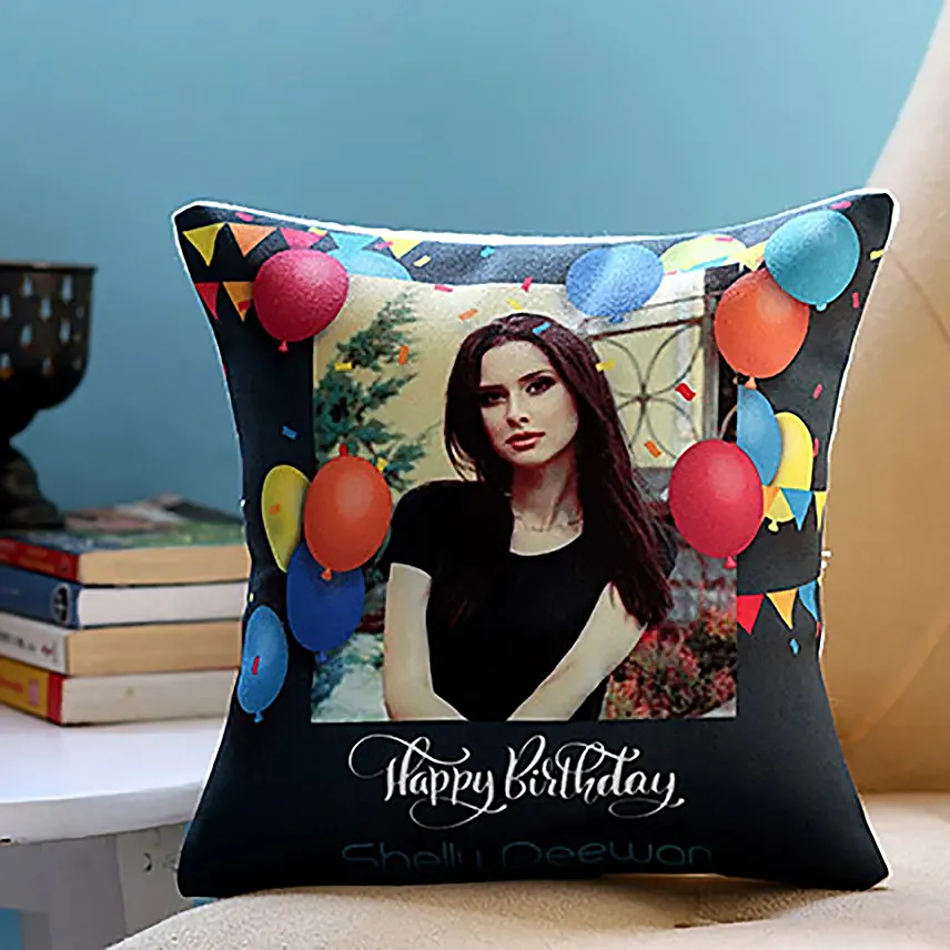Personalised Birthday Balloon Cushion: Send Gifts to Singapore