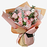 18 Soft Pink Roses