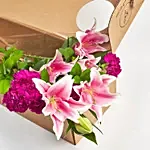 Heavenly Lilies Carnations Box