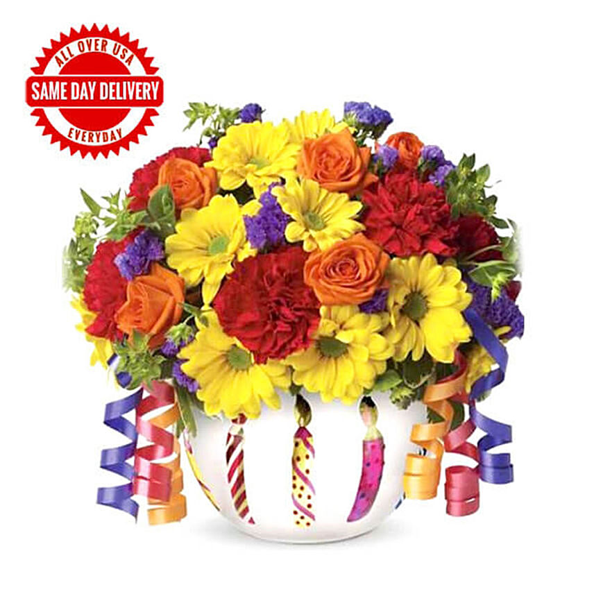 Birthday Blooms: Flower Delivery in USA