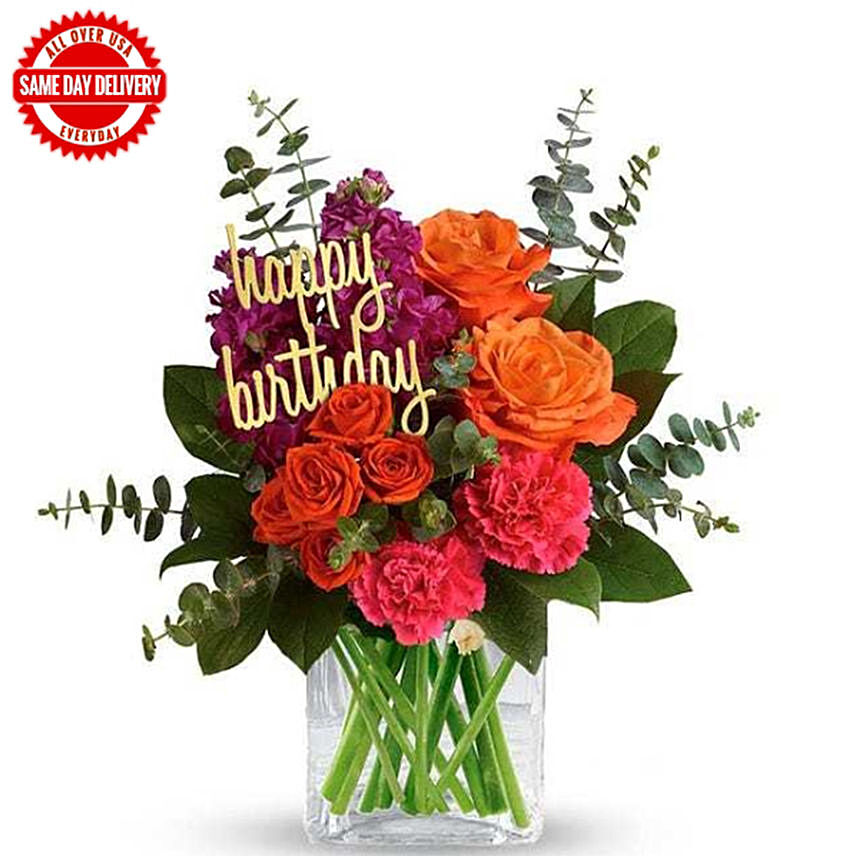 Bright Birthday: Flower Delivery in USA