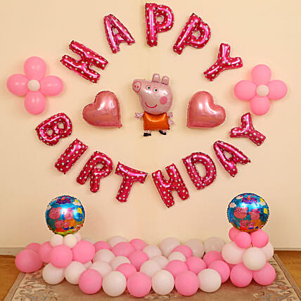 Peppa Pig Themed Birthday Décor