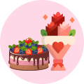 Anniversary Flowers and Cakes