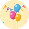 Helium Balloon Birthday Decorations